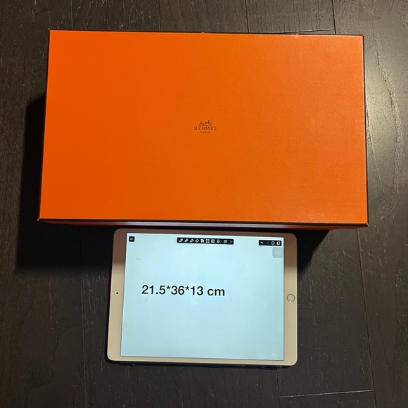 Hermes large size empty box shoe box case decoration storage orange - Picture 1 of 12